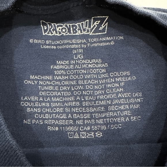 Dragon Ball Z Goku Frieza Anime Manga Navy Blue Graphic T-Shirt - Picture 4 of 7